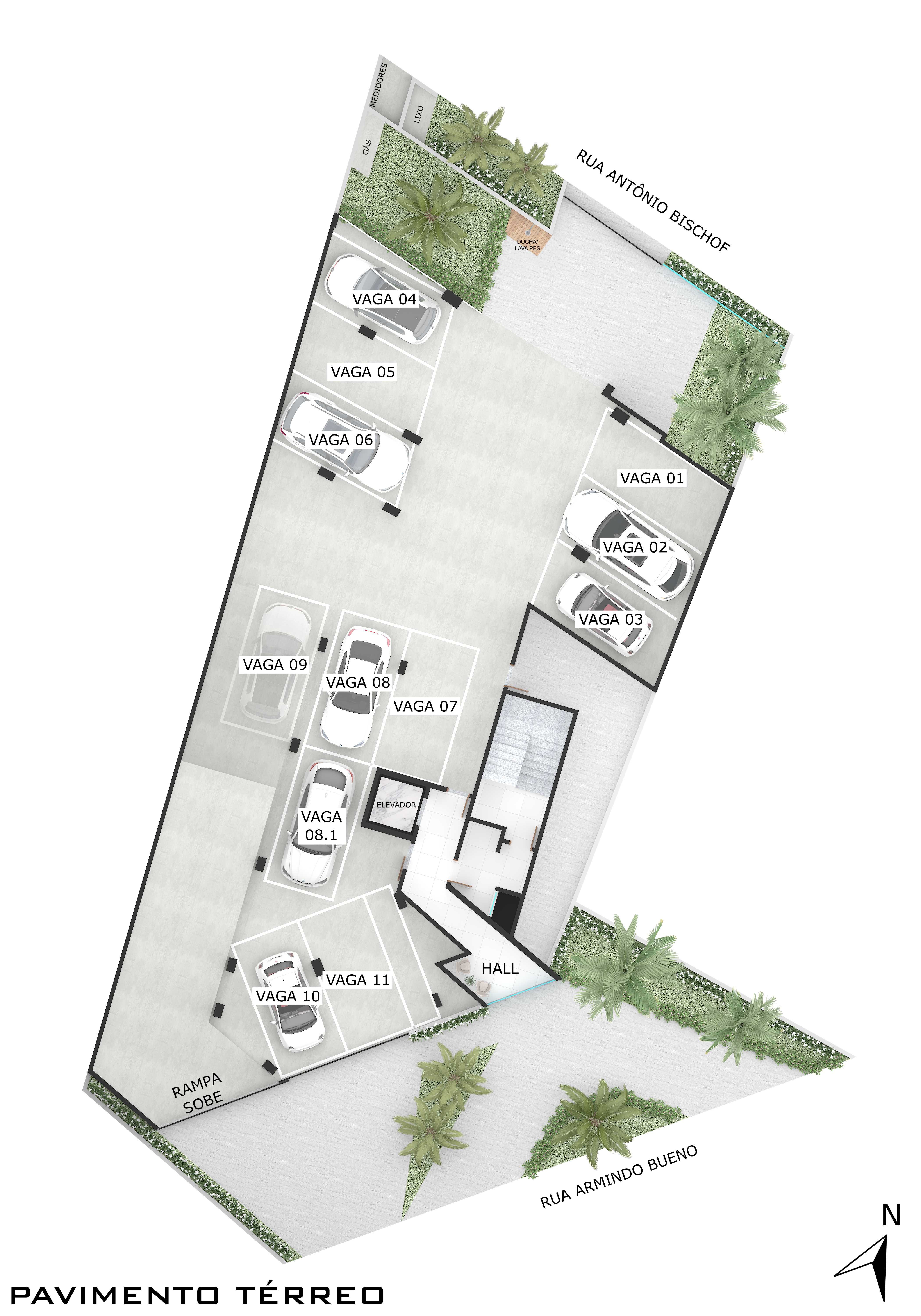 Planta - PARADISO - 02 ou 03 dormitórios - ÁPENAS 80 METROS DO MAR - À partir de R$ 760.000,00 - Sabbia Imóveis