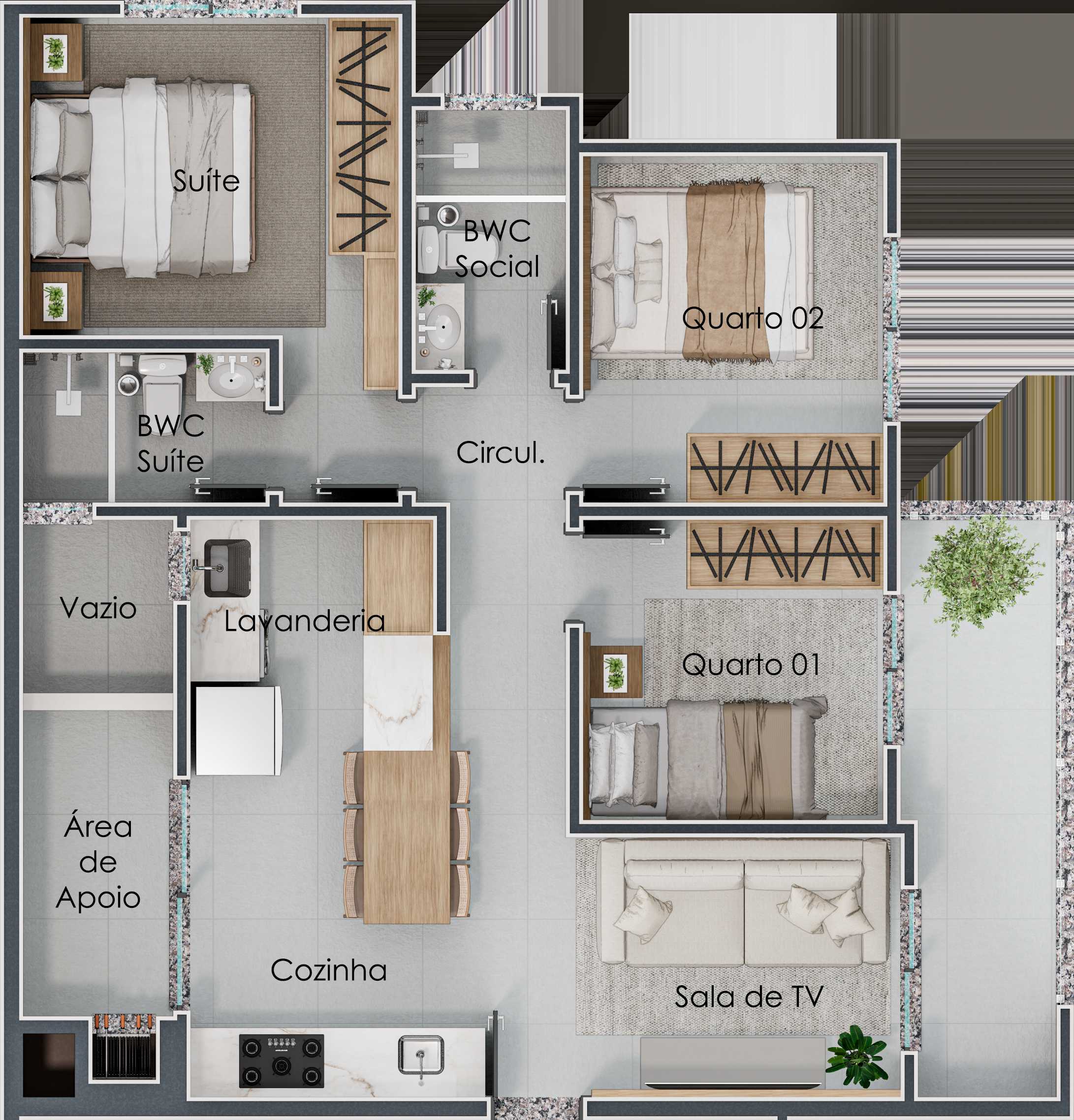 Planta - Wave Residence - Itapema do Norte - Sabbia Imóveis