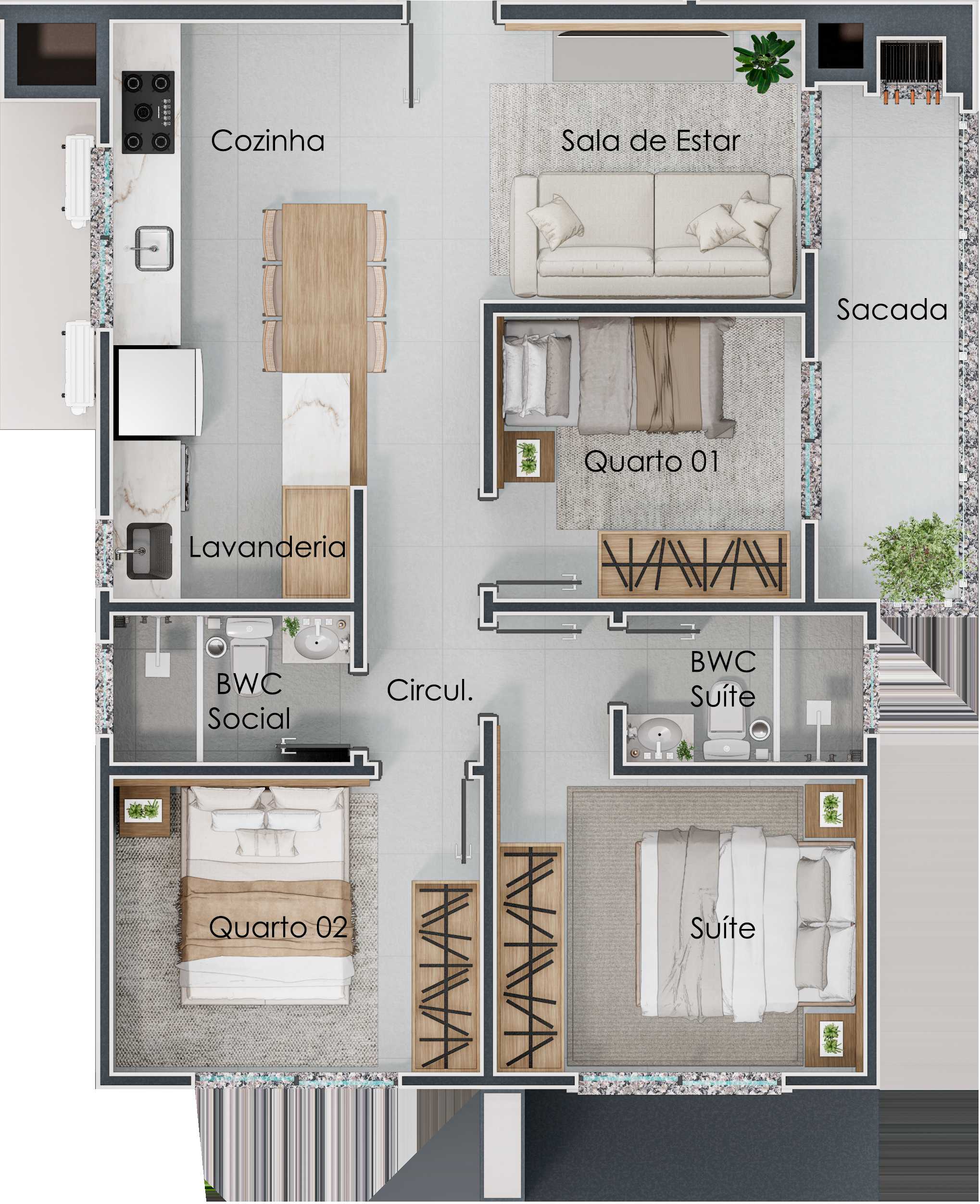 Planta - Wave Residence - Itapema do Norte - Sabbia Imóveis