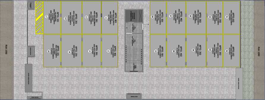 Planta - Residencial Dona Alzira - Itapoá, Balneário Paese, com 3 dormitórios (1 suíte) , 88,55m² valores a partir de R$ 626.690,00 - Sabbia Imóveis