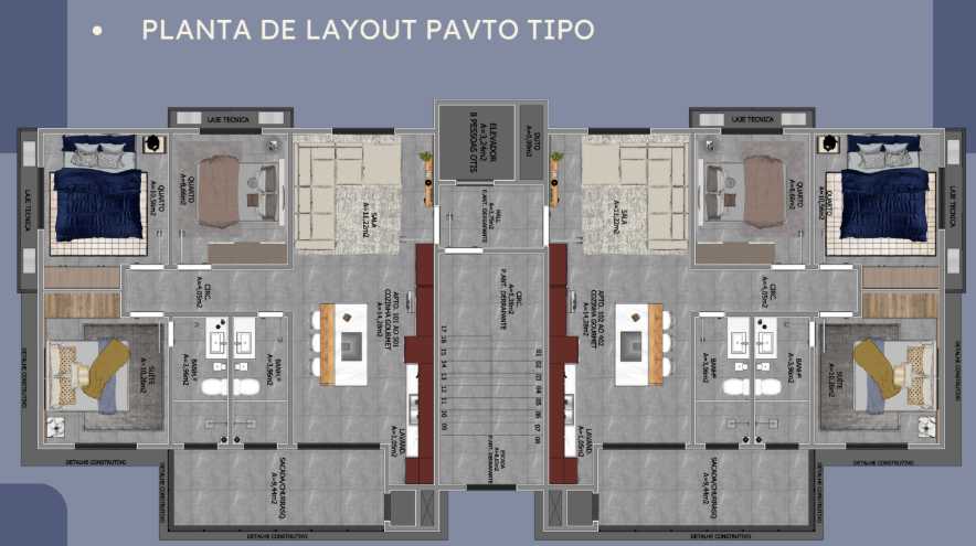 Planta - Residencial Dona Alzira - Itapoá, Balneário Paese, com 3 dormitórios (1 suíte) , 88,55m² valores a partir de R$ 626.690,00 - Sabbia Imóveis