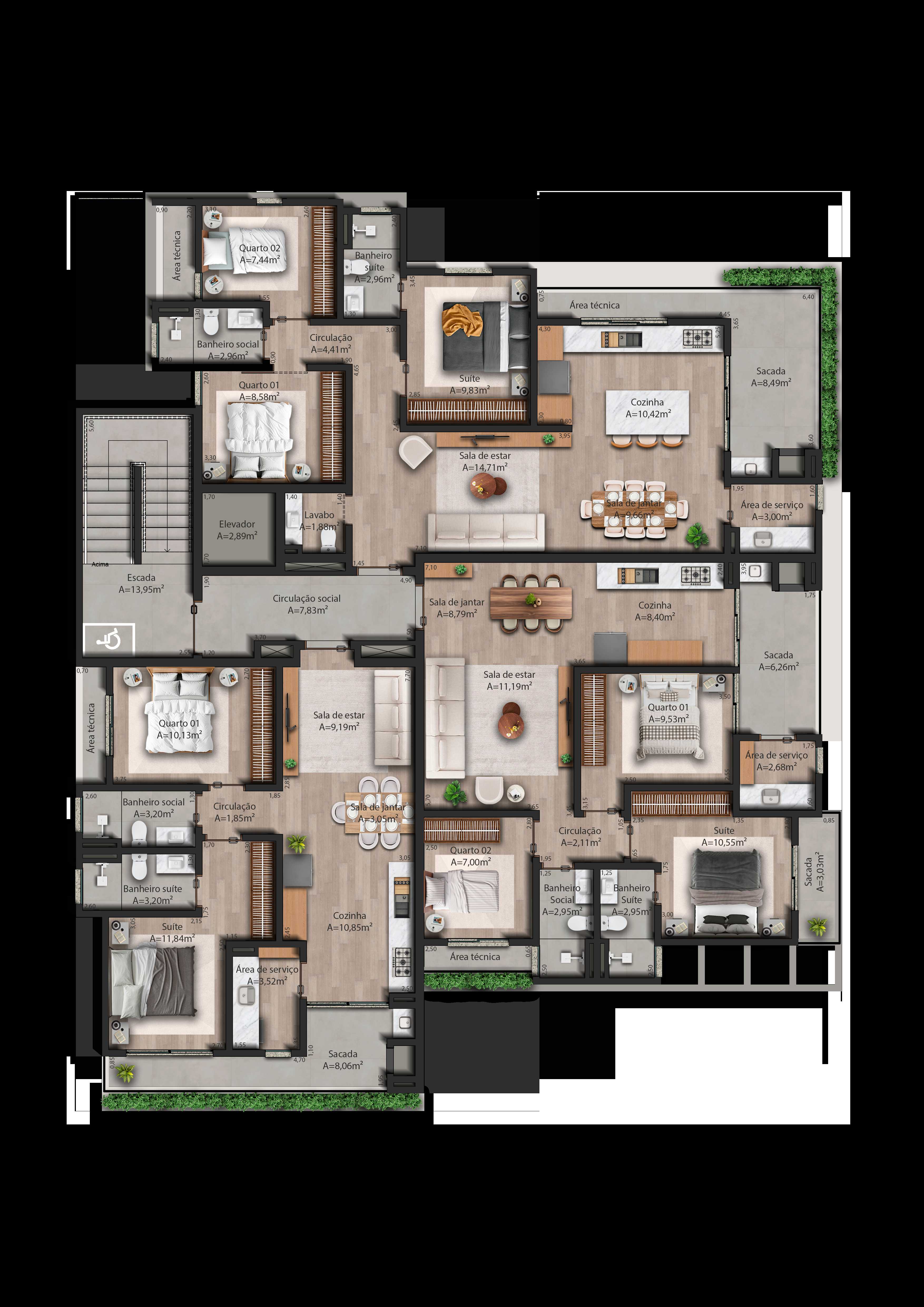 Planta - À APENAS 100 METROS DO MAR E PRÓXIMO AS LINDAS PEDRAS DE ITAPOÁ! - Sabbia Imóveis