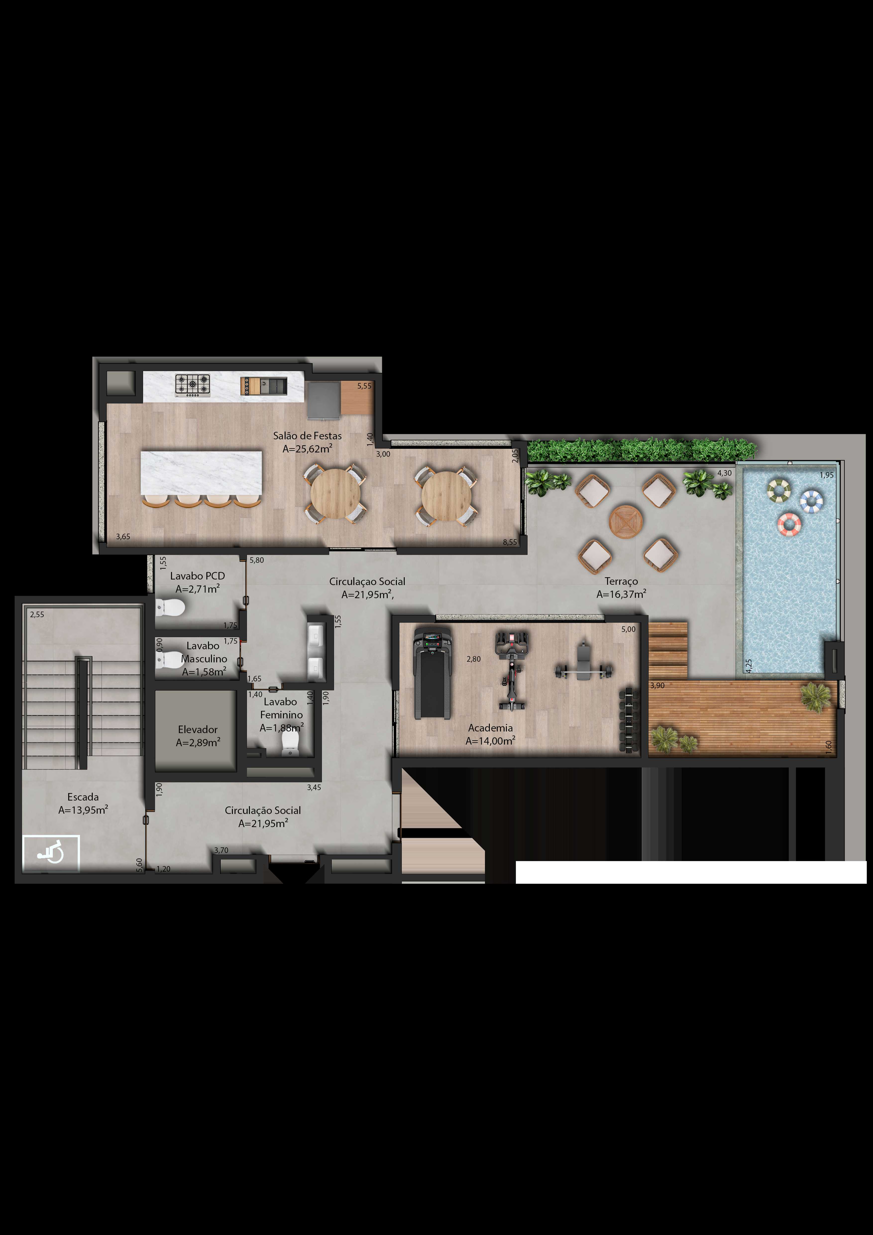 Planta - À APENAS 100 METROS DO MAR E PRÓXIMO AS LINDAS PEDRAS DE ITAPOÁ! - Sabbia Imóveis